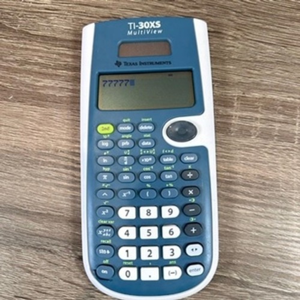 Scientific Calculator Texas Instruments TI-30XS MultiView Blue White Solar Math - Picture 3 of 5